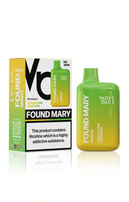 found mary fm3500 disposable vape lemon lime lemonade