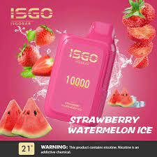 isgo bar 10000 puffs vape strawberry watermelon ice