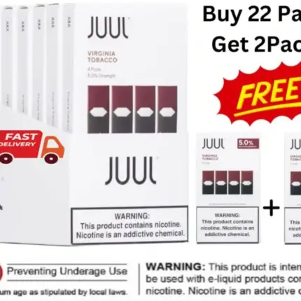 JUUL VIRGINIA TOBACCO POD 3% & 5% (USA Made)