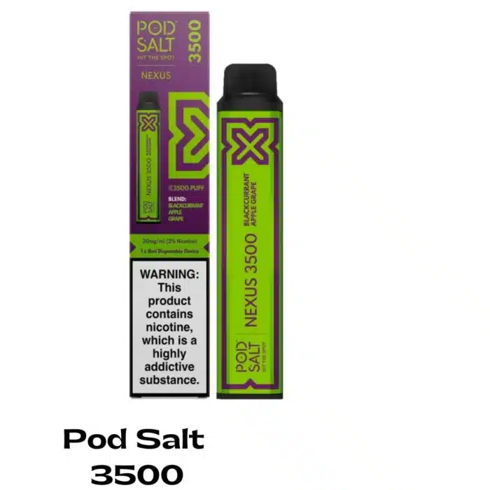 pod salt nexus 3500 puffs vape blackcurrant apple grape