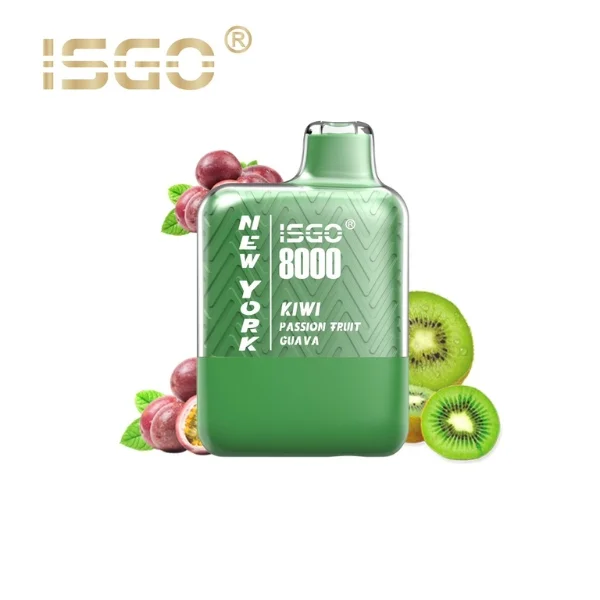 isgo new york 8000 puffs kiwi passion fruit guava
