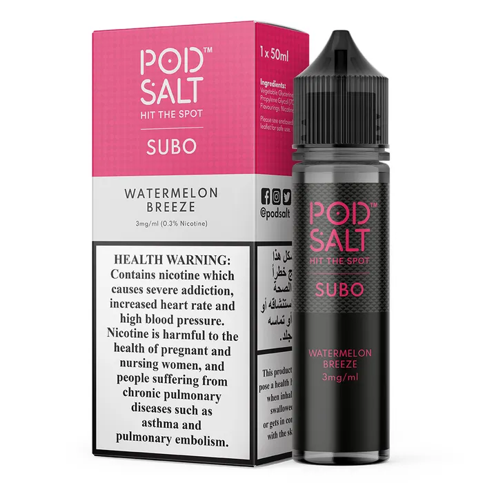 pod salt subo eliquid watermelon breeze
