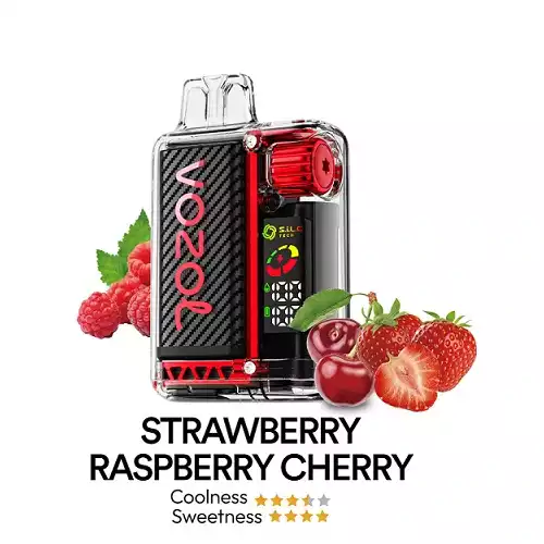 vozol vista 20000 puffs strawberry raspberry cherry